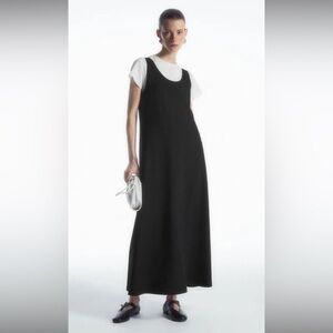 NWT COS SCOOP-NECK JERSEY MIDI DRESS XS
